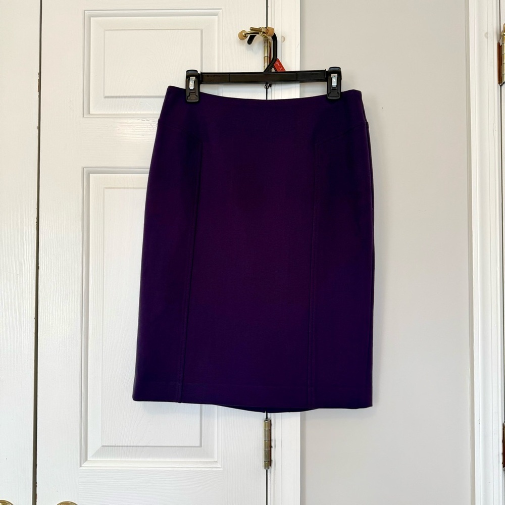 Halogen Purple Pencil Skirt Size 6